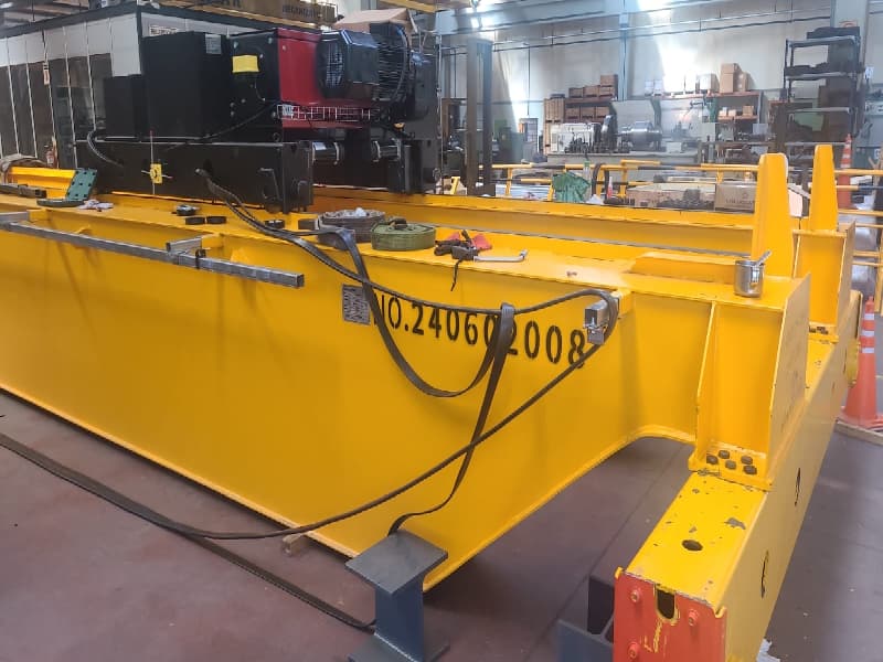 Installation details of QDX double girder bridge crane at the factory in Argentina