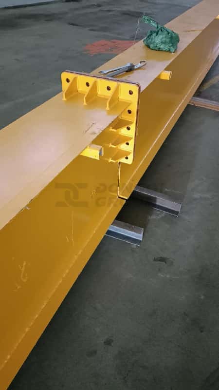 HD-type bridge crane being installed at a factory in Portugal