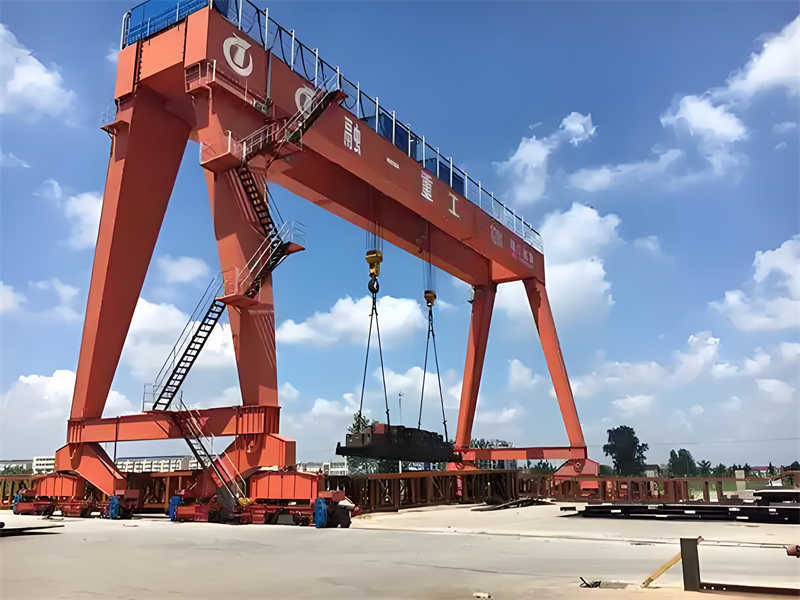 50 ton double girder gantry crane in steel plant
