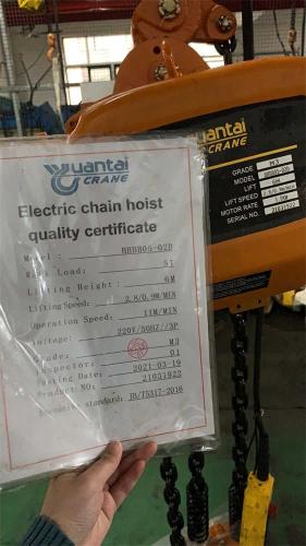 5-tons-electric-chain-hoist-quality-certificate