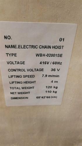 Electric-chain-hoist-packing-information